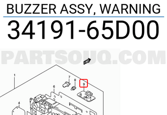 Suzuki 3419165D00 BUZZER ASSY, WARNING