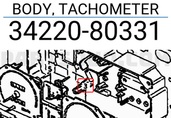 Suzuki 3422080331 BODY, TACHOMETER