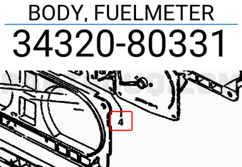 Suzuki 3432080331 BODY, FUELMETER