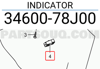 Suzuki 3460078J00 INDICATOR