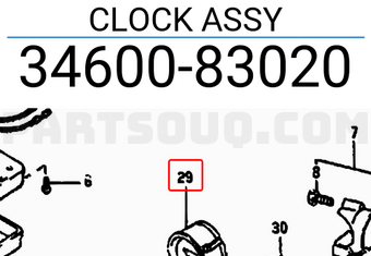 Suzuki 3460083020 CLOCK ASSY