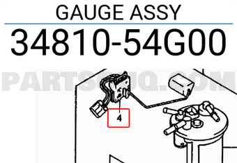 Suzuki 3481054G00 GAUGE ASSY