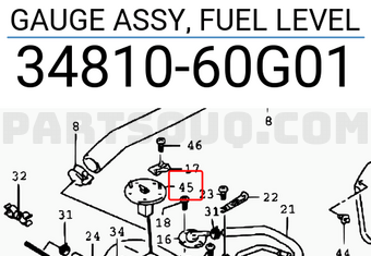 Suzuki 3481060G01 GAUGE ASSY, FUEL LEVEL