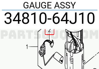 Suzuki 3481064J10 GAUGE ASSY