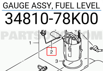 Suzuki 3481078K00 GAUGE ASSY, FUEL LEVEL