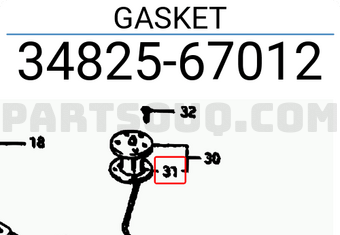 Suzuki 3482567012 GASKET