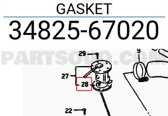 Suzuki 3482567020 GASKET