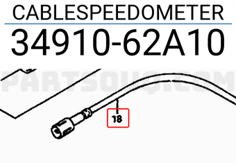 Suzuki 3491062A10 CABLESPEEDOMETER