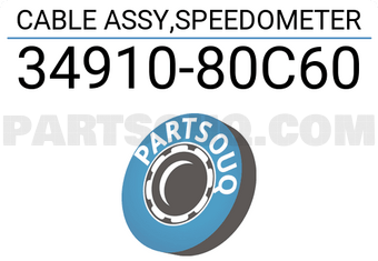 Suzuki 3491080C60 CABLE ASSY,SPEEDOMETER