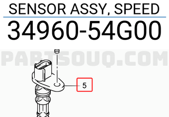 Suzuki 3496054G00 SENSOR ASSY, SPEED