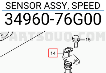 Suzuki 3496076G00 SENSOR ASSY, SPEED