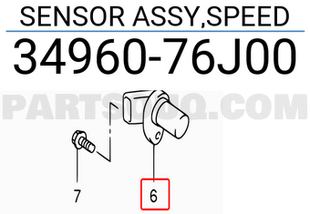 Suzuki 3496076J00 SENSOR ASSY,SPEED