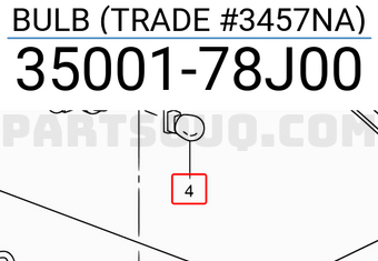 Suzuki 3500178J00 BULB (TRADE #3457NA)