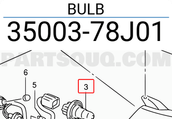 Suzuki 3500378J01 BULB