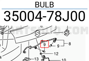 Suzuki 3500478J00 BULB