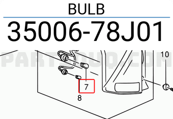 Suzuki 3500678J01 BULB