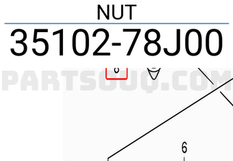 Suzuki 3510278J00 NUT