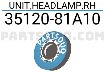 Suzuki 3512081A10 UNIT,HEADLAMP,RH