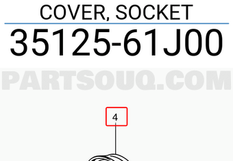Suzuki 3512561J00 COVER, SOCKET