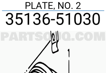 Suzuki 3513651030 PLATE, NO. 2