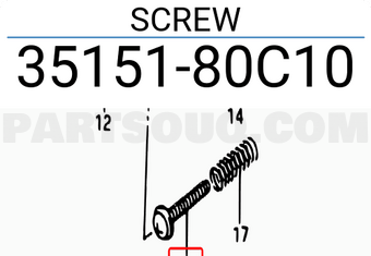 Suzuki 3515180C10 SCREW