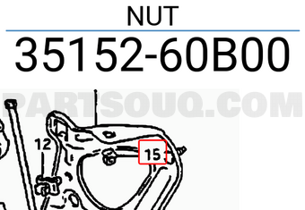Suzuki 3515260B00 NUT