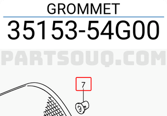 Suzuki 3515354G00 GROMMET