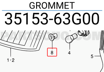 Suzuki 3515363G00 GROMMET