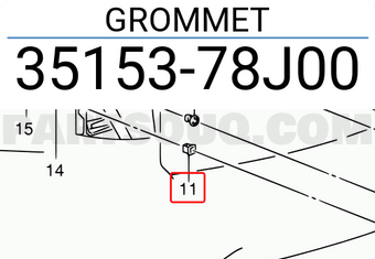 Suzuki 3515378J00 GROMMET
