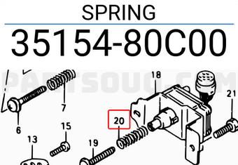 Suzuki 3515480C00 SPRING
