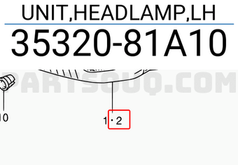 Suzuki 3532081A10 UNIT,HEADLAMP,LH
