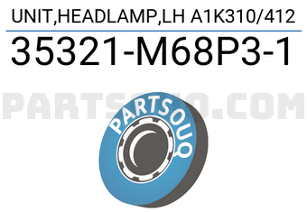 Suzuki 35321M68P31 UNIT,HEADLAMP,LH A1K310/412