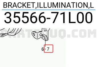 Suzuki 3556671L00 BRACKET,ILLUMINATION,L