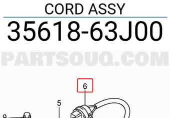Suzuki 3561863J00 CORD ASSY