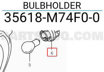Suzuki 35618M74F00 BULBHOLDER