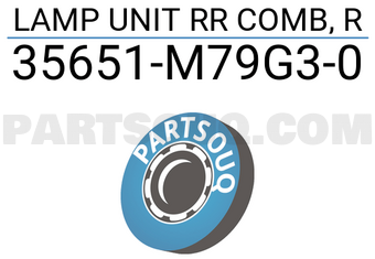 Suzuki 35651M79G30 LAMP UNIT RR COMB, R