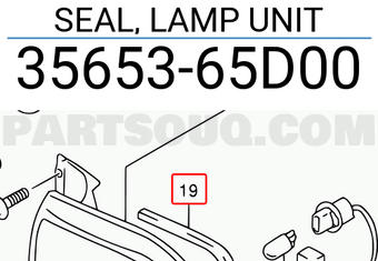 Suzuki 3565365D00 SEAL, LAMP UNIT