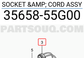 Suzuki 3565855G00 SOCKET & CORD ASSY