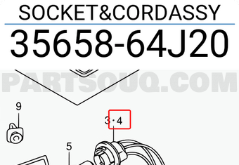 Suzuki 3565864J20 SOCKET&CORDASSY