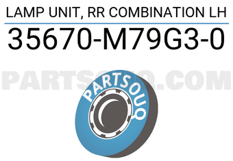 Suzuki 35670M79G30 LAMP UNIT, RR COMBINATION LH