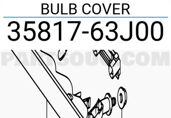 Suzuki 3581763J00 BULB COVER