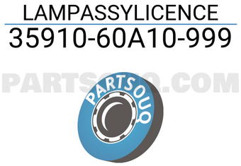 Suzuki 3591060A10999 LAMPASSYLICENCE