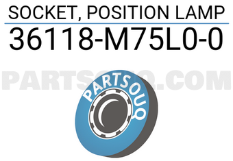 Suzuki 36118M75L00 SOCKET, POSITION LAMP