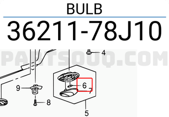 Suzuki 3621178J10 BULB