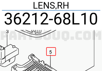 Suzuki 3621268L10 LENS,RH