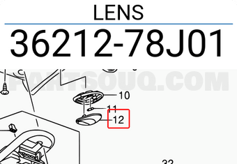 Suzuki 3621278J01 LENS