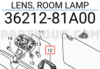 Suzuki 3621281A00 LENS, ROOM LAMP
