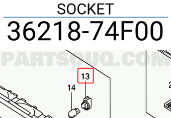 Suzuki 3621874F00 SOCKET