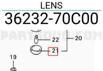 Suzuki 3623270C00 LENS