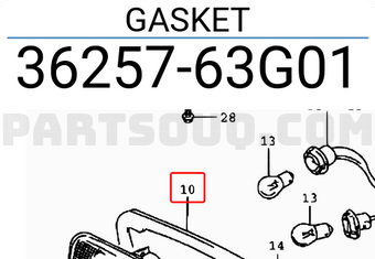 Suzuki 3625763G01 GASKET